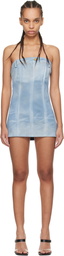 Mowalola Blue MISS SIXTY Edition Denim Minidress