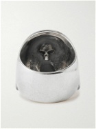 Jam Homemade - Revolution Skull Silver Diamond Ring - Silver