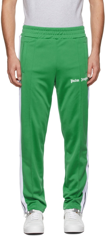 Photo: Palm Angels Green Classic Track Pants