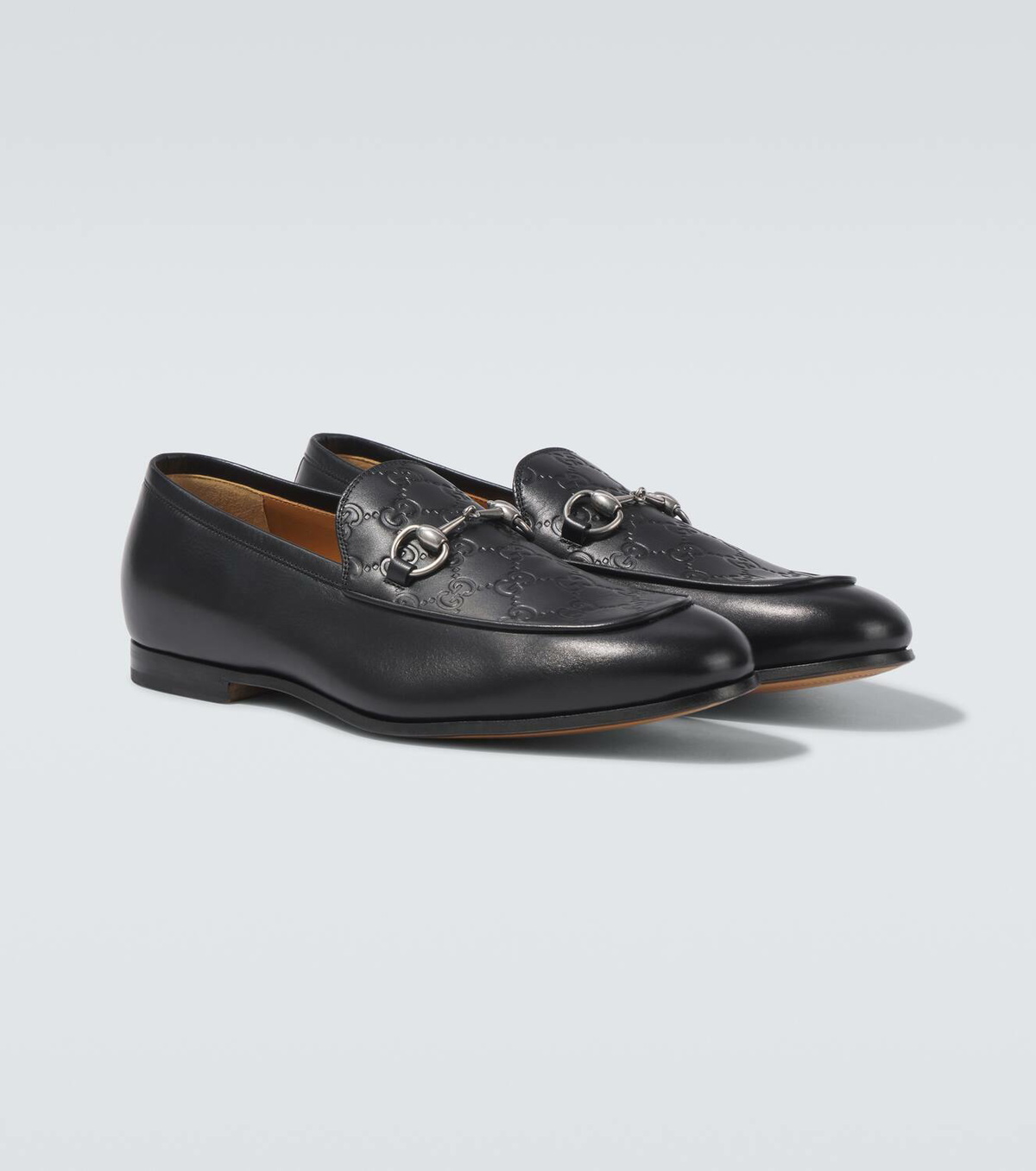 Gucci Horsebit GG debossed leather loafers for Men Gucci Horsebit GG debossed leather loafers Gucci main image 4