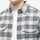 Billionaire Boys Club Men's Print Check Shirt in Grey Check