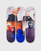 The Skateroom Two Figures and Two Figures (Masked) with Blue Shape Multi-color Mens Home deco