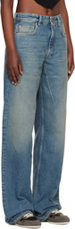 Rick Owens DRKSHDW Blue Temple Geth Jeans