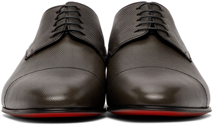Christian Louboutin Men's Surcity Red-Sole Leather Derby Shoes in