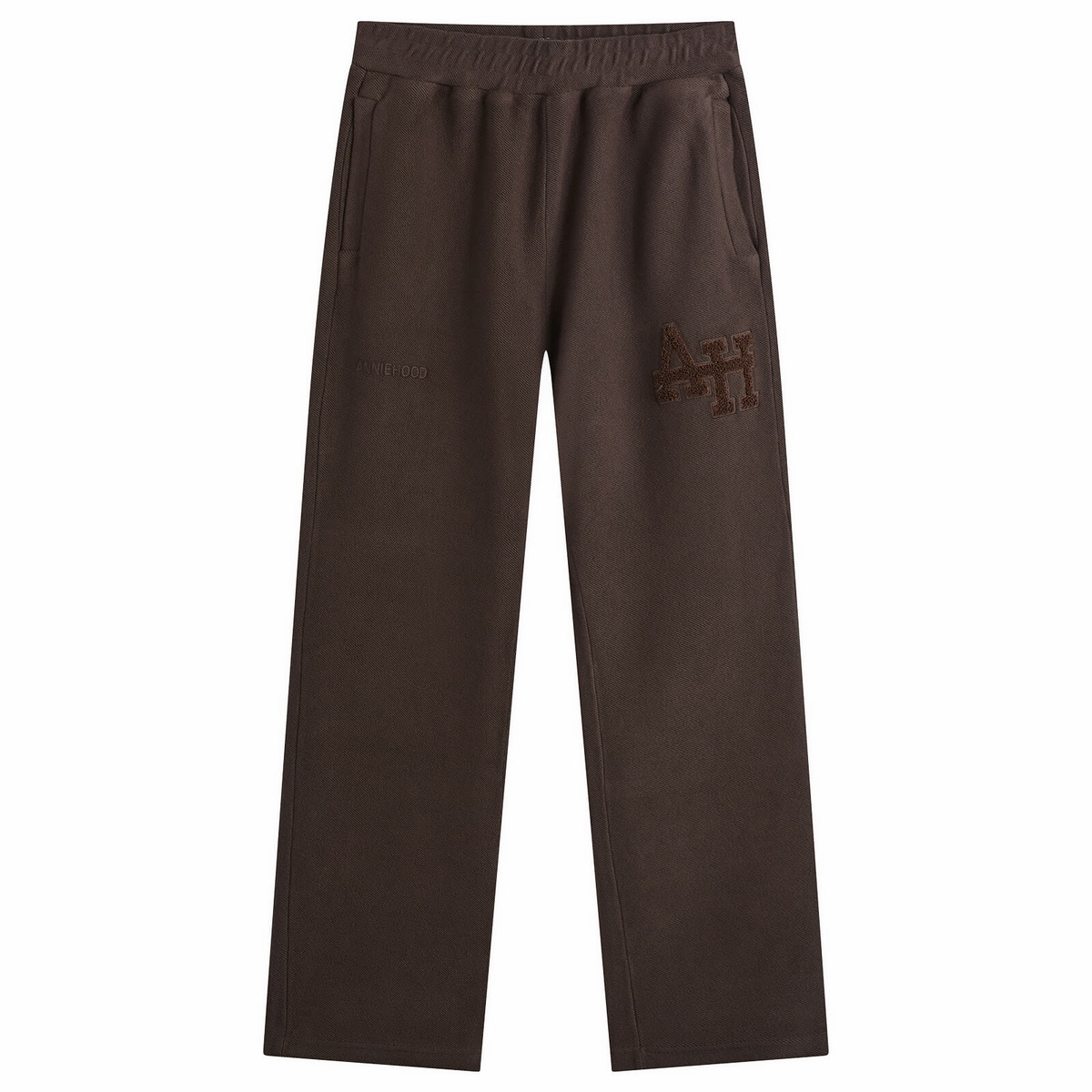 ANNIE HOOD Men's Inside Out College Straight Joggers in Washed Brown