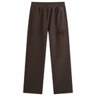 ANNIE HOOD Men's Inside Out College Straight Joggers in Washed Brown