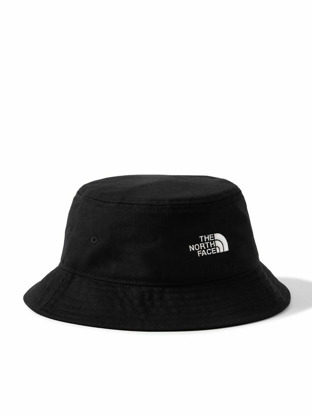 Photo: The North Face - Norm Logo-Embroidered Cotton-Blend Twill Bucket Hat - Black