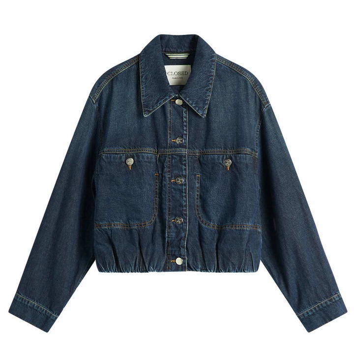 Photo: Closed Women's Ruched Hem Jacket in Dark Blue