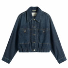 Closed Women's Ruched Hem Jacket in Dark Blue