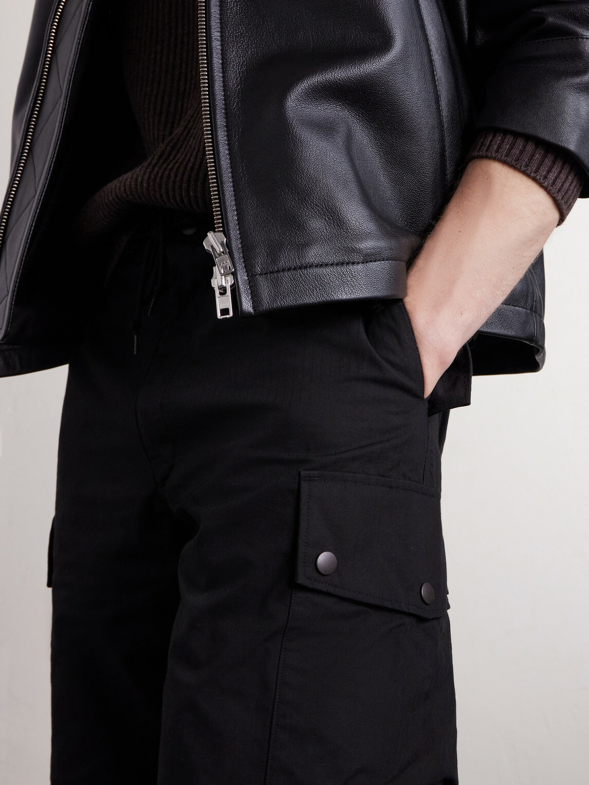 Needles - Field Straight-Leg Cotton-Ripstop Shorts - Black