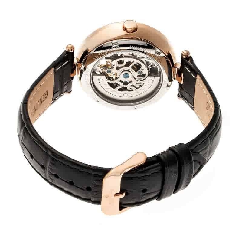 Empress Stella Automatic Crystal Black Dial Ladies Watch EM2105