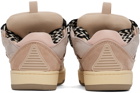 Lanvin Pink Leather Curb Sneakers