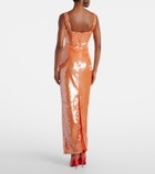 Rachel Gilbert Kayla sequined gown