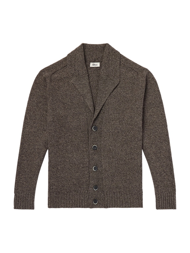 Photo: Altea - Shawl-Collar Wool and Cashmere-Blend Cardigan - Brown