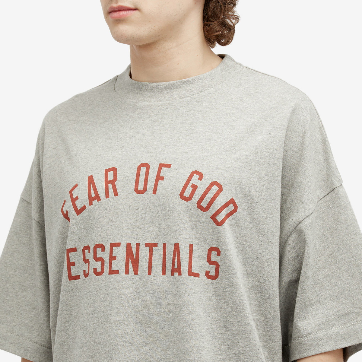 Fear of God ESSENTIALS Men's Jersey Crewneck T-Shirt in Dark