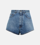 Alaïa High-rise denim shorts