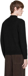 AMOMENTO Black Rounded Sleeve Cardigan