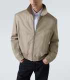 McQueen Logo cotton gabardine jacket