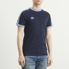 Umbro Men's Taped T-Shirt in Baritone Blue/Infinity