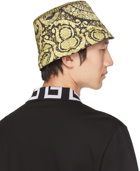 Versace Black & Gold Barocco Bucket Hat