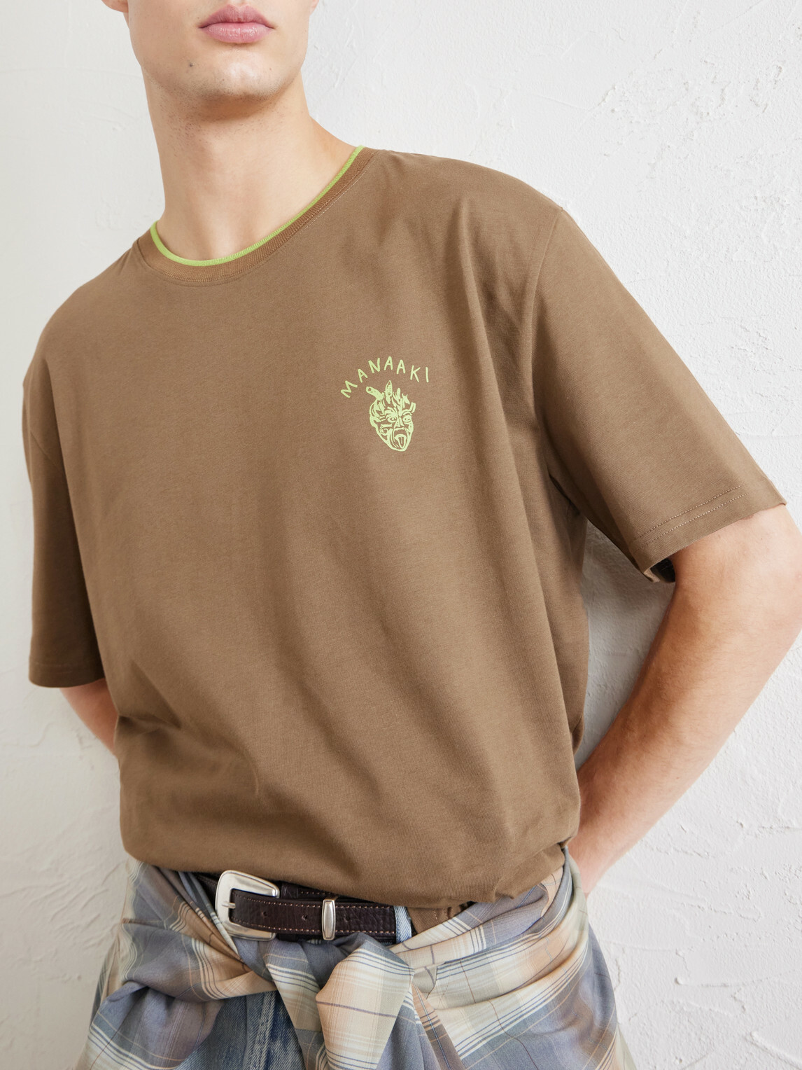 MANAAKI - Logo-Printed Cotton-Jersey T-Shirt - Brown