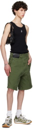 JW Anderson Green Twisted Workwear Shorts