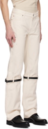 Coperni White Hybrid Jeans
