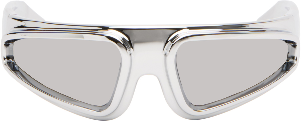 Rick Owens Silver Ryder Sunglasses