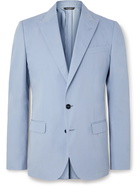 Dolce & Gabbana - Slim-Fit Unstructured Cotton and Silk-Blend Twill Blazer - Blue