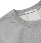 Helmut Lang - Logo-Print Loopback Cotton-Jersey Sweatshirt - Gray
