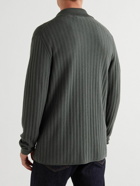 Mr P. - Pointelle-Knit Cotton and Lyocell-Blend Shirt - Gray