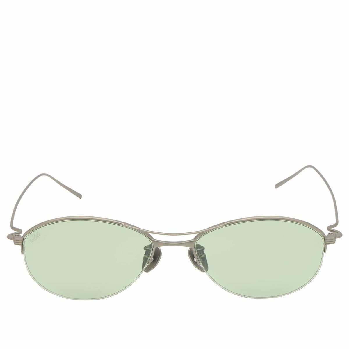 AKILA Helix Sunglasses in Brushed Gunmetal/Green 