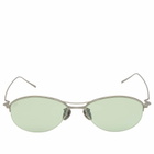 AKILA Helix Sunglasses in Brushed Gunmetal/Green 