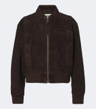 Arma Elysia suede bomber jacket