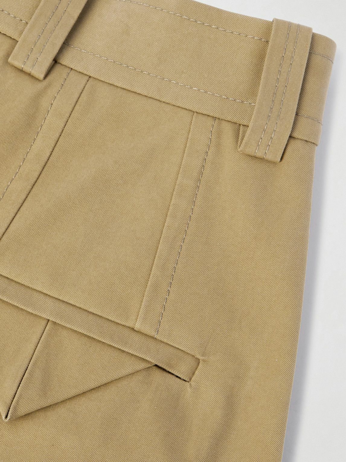 Bottega Veneta - Wide-Leg Pleated Cotton-Garbadine Trousers