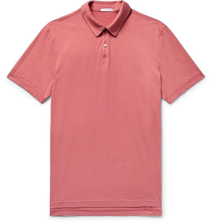 Photo: James Perse - Supima Cotton-Jersey Polo Shirt - Men - Pink