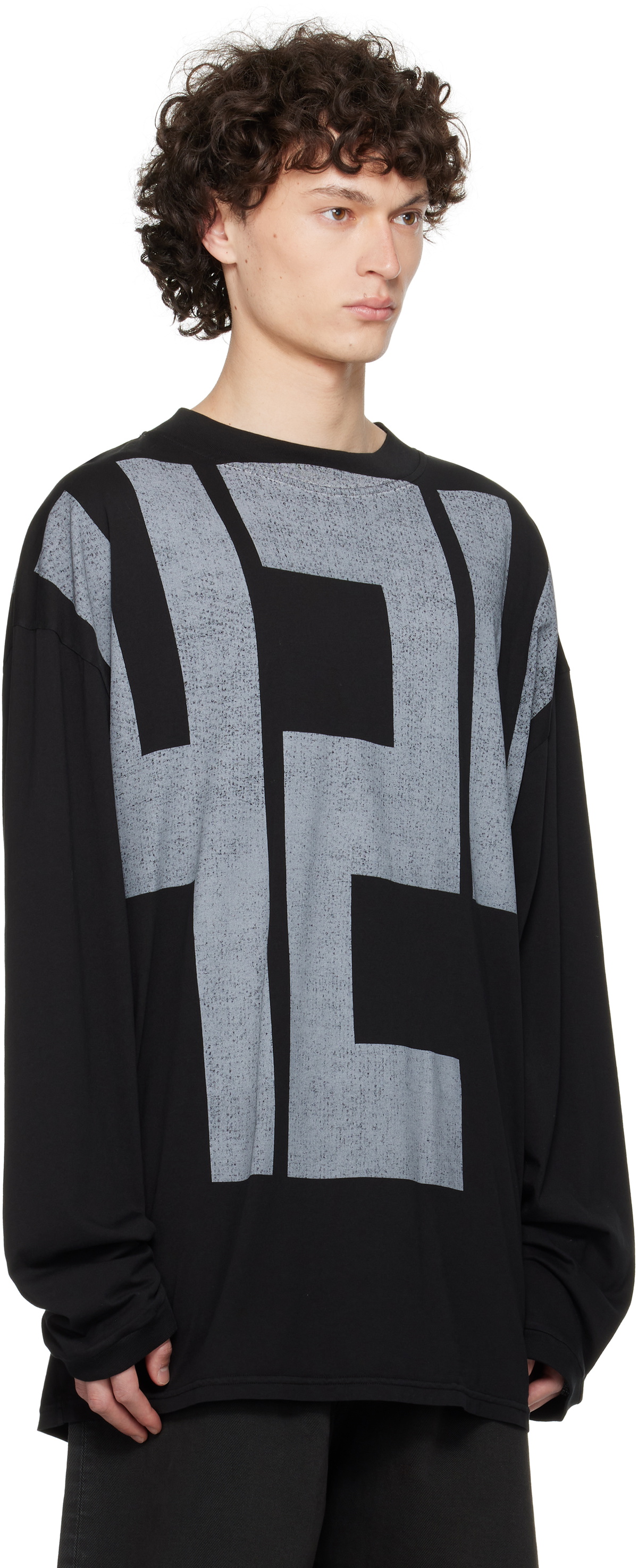 424 Black '424' Block T-shirt