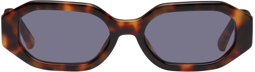 The Attico Tortoiseshell Linda Farrow Edition Irene Sunglasses