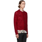 Prada Red Mohair Cardigan