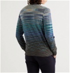 Missoni - Space-Dyed Wool-Blend Rollneck Sweater - Blue