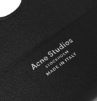 Acne Studios - Elma S Logo-Print Leather Cardholder - Black
