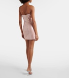Rebecca Vallance Denise sequined strapless minidress