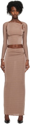 TYRELL SSENSE Exclusive Tan Camisole & Maxi Skirt Set