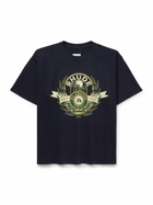 Rhude - St. Tropez Logo-Print Cotton-Jersey T-Shirt - Black