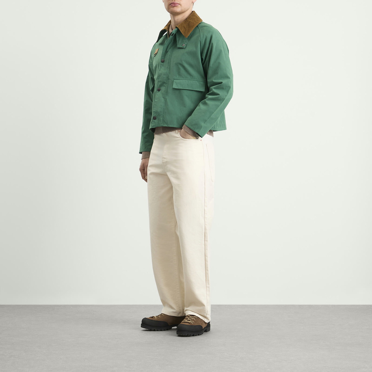 Barbour Men's OS Spey Casual Jacket in Racing Green Barbour