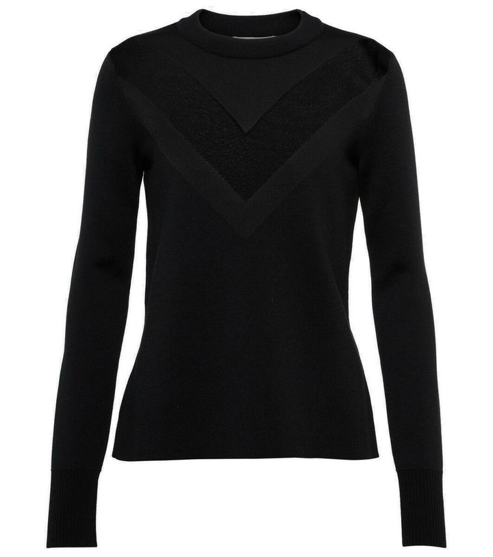 Photo: Alexander McQueen Sheer-paneled knit sweater