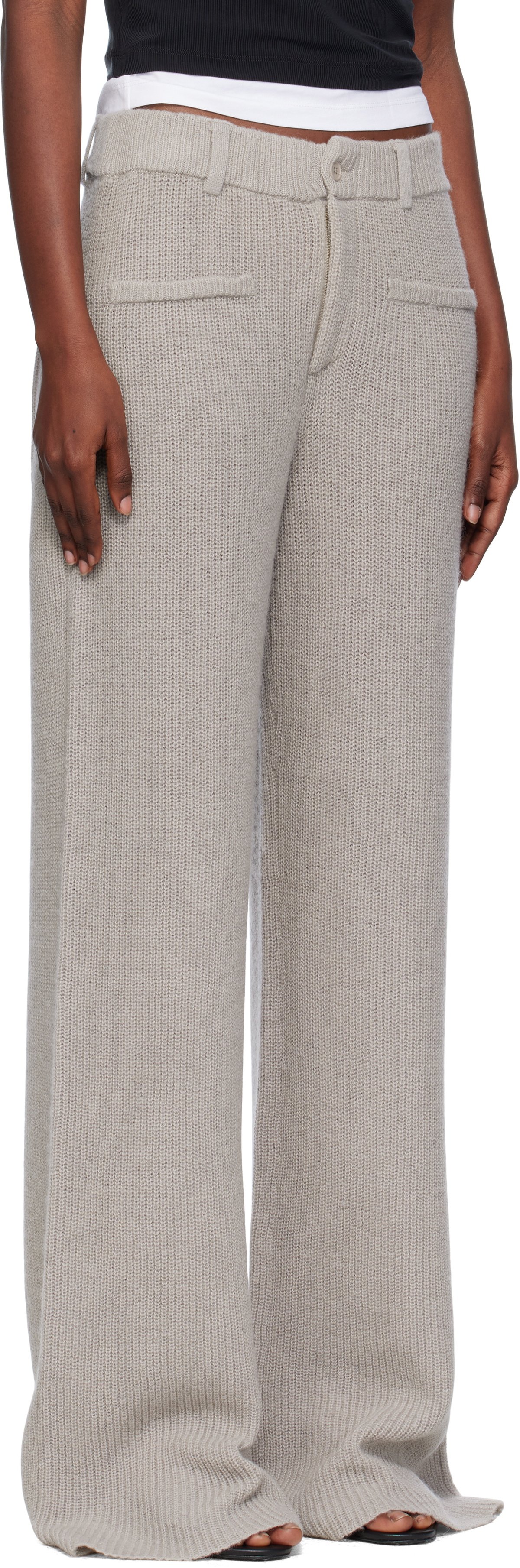 Aya Muse Gray Ele Trousers