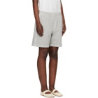 Stone Island Gray 6200014 Malfilé Fleece Old Effect Shorts