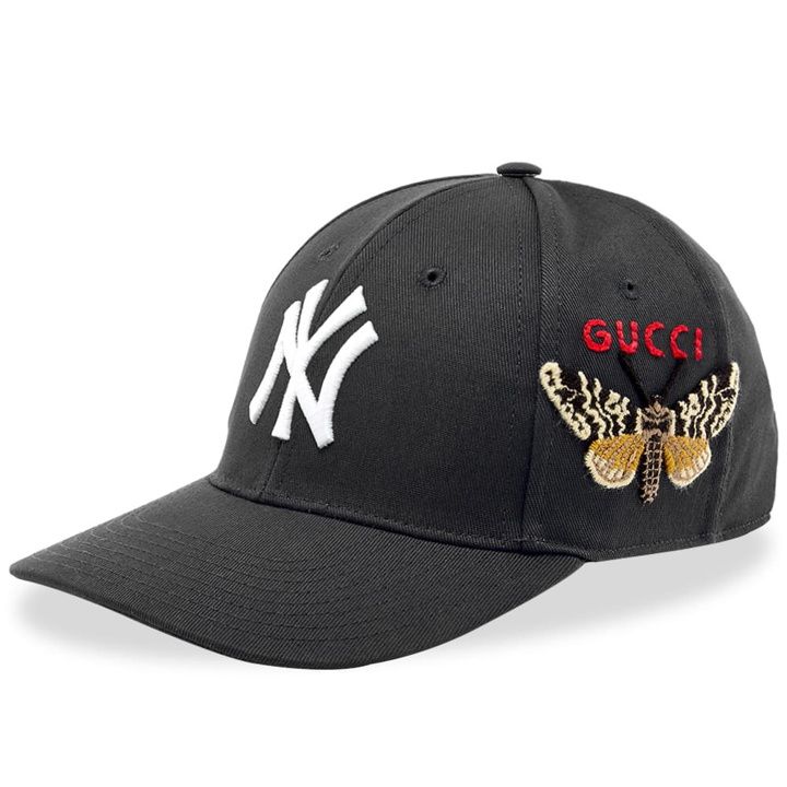 Photo: Gucci NY Yankees Baseball Cap Black