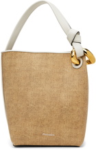 JW Anderson Beige JWA Corner Bucket Leather Tote